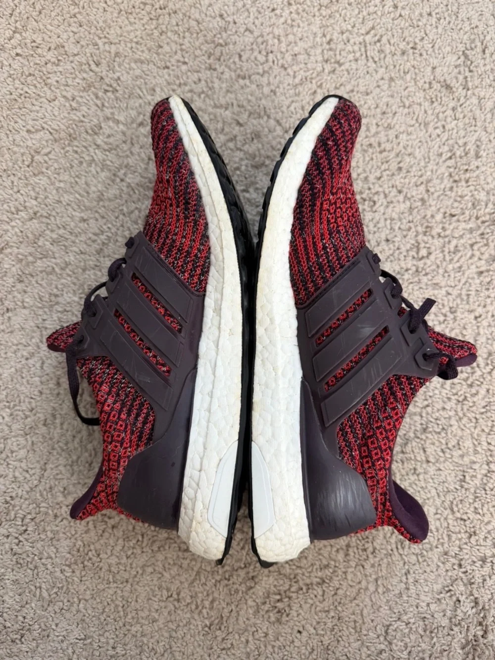 Adidas UltraBoost 4.0 Noble Red CP9248 Mens Size 9 Primeknit Boost Sneakers